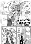  cat comic english_text eyewear feline female glasses greyscale human humanoid male mammal midori_(nakagami_takashi) monochrome nakagami_takashi size_difference tagme text 