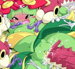  arthropod bellossom blush breasts female forced g-sun green_body insect licking nintendo nipple_slip nipples open_mouth penetration pok&#233;mon pokemon pussy rape saliva tears tongue vaginal vaginal_penetration video_games worm wurmple 