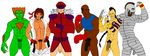  balrog beast bishop blanka colossus daken_akihiro gambit m_bison magneto marvel ryu street_fighter tranetrax vega x-men zangief 