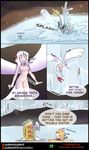  blonde_hair blush breasts comic dragon dratini english_text fan_character female hair horn hybrid kommo-o kommp-o legendary_pok&eacute;mon lugia male matemi nintendo nipples nude pok&eacute;mon silver_soul text video_games white_hair wings 