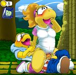  2017 anthro blush clothed clothing duo female kitsune_youkai koopa koopa_troopa koopie_koo koops male male/female mario_bros nintendo on_top paper_mario penis pussy pussy_juice reptile reverse_cowgirl_position saliva scalie sex tongue tongue_out turtle video_games 