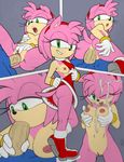  2017 amy_rose anthro bhawk cum cum_on_face edit fellatio female hedgehog mammal oral penis pussy sex sonic_(series) sonic_the_hedgehog vaginal 