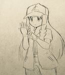  lillie_(pokemon) monochrome pokemon pokemon_(anime) pokemon_sm pokemon_sm_(anime) satoshi_(pokemon)_(cosplay) 