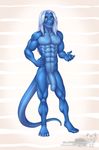 abs android anthro balls barcode biceps blue_balls blue_penis blue_scales hair invalid_tag looking_at_viewer machine male muscular muscular_male nails navel nude pecs penis reptile robot scales scalie simple_background smile tattoo vallhund white_background white_hair 