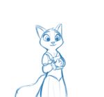  anthro book cat clothed clothing corset dreamworks dress dulcinea feline female fur gokhan16 holding_object lingerie mammal sketch skirt smile solo the_adventures_of_puss_in_boots 