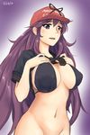  1girl breasts large_breasts murasaki_(senran_kagura) navel senran_kagura solo tagme 