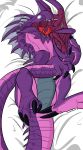  2018 ark_survival_evolved claws dakimakura_design digital_media_(artwork) dinosaur female feral hi_res licking lying monster on_back open_mouth ovipositor reaper_queen renard_foxx renardfoxx reptile scalie simple_background smile solo teeth theropod tongue tongue_out 