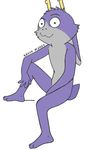  bedfellows fatigue fur jackalope lagomorph male mammal purple_fur simple_background tagme weiner-fag 