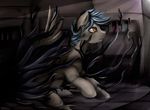  blue_hair brown_eyes detailed_background equine fan_character hair hooves mammal my_little_pony pridark 