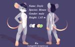  &lt;3 2017 anthro blush cute fan_character male mammal mouse rodent senz smile solo 