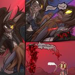  a_story_with_a_known_end anthro attack blood canine clementine comic english_text female fight fur jonty lexus_(a_story_with_a_known_end) male mammal ripli text translated wings 
