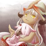  artist_request brown_eyes furry made_in_abyss nanachi_(made_in_abyss) white_hair 