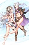  ass athenawyrm bikini blush boots breasts female_my_unit_(fire_emblem_if) fire_emblem fire_emblem:_kakusei fire_emblem_heroes fire_emblem_if gloves hairband hood long_hair looking_at_viewer mamkute medium_breasts multiple_girls my_unit_(fire_emblem_if) pointy_ears red_eyes smile swimsuit water white_hair yellow_eyes 