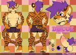  2017 4_fingers 5_toes abs abstract_background anthro back_muscles ball_tuft balls barefoot beige_penis biceps biped boxer_briefs brown_fur brown_nose brown_stripes brown_tail bulge cheek_tuft clothed clothing color_swatch cute_fangs diasuke77 digital_media_(artwork) digitigrade docos erection eye_scar facial_scar fangs feline fur glans hair hands_on_hips humanoid_penis long_tail male mammal model_sheet multicolored_fur multicolored_penis multicolored_tail multiple_angles muscular muscular_male navel nipples orange_fur orange_tail pecs penis pink_nipples pink_penis pubes purple_bottomwear purple_clothing purple_eyes purple_hair purple_underwear scar signature smile snout solo standing striped_fur striped_tail stripes tan_balls tan_fur tan_tail tiger toes topless tuft two_tone_penis underwear vein veiny_penis 