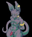  athletic beerus cat digital_media_(artwork) dragon_ball dragon_ball_(series) dragon_ball_super feline hands_behind_back jewelry mammal nipples nude penis pixel_(artwork) ses_vanbrubles simple_background 