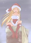  akazukin_chacha bag cosplay magical_princess santa sitting 