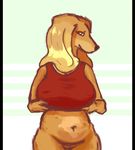  animated anthro big_breasts bottomless breasts canine clothed clothing dogmom female hair inverted_nipples mammal mature_female naughty_skeleton nipples partially_clothed pussy slightly_chubby smile 