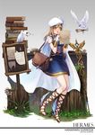  :o arm_guards armlet bag belt belt_pouch beret bird blue_dress blush board book_stack breasts brown_hair cape character_name clover copyright_name crystal curry_bowl dove dress envelope flower full_body fur_trim gradient gradient_background grass greek_mythology grey_background hat hermes_(mythology) highres kunikida_hanamaru letter long_hair love_live! love_live!_sunshine!! medium_breasts mushroom paper plant pouch reading revision sandals scroll shoes short_dress shoulder_bag sleeveless staff standing string surprised torn tree_stump white_cape white_hat winged_shoes wings yellow_eyes 