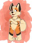  alpha_channel anthro arcanine baltnwolf_(artist) cub flaccid fur grey_eyes humanoid_penis male nintendo nude orange_fur penis pok&eacute;mon simple_background solo standing transparent_background uncut video_games young 