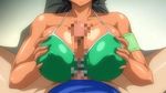  1boy 1girl animated animated_gif bikini binkan_athlete breasts censored large_breasts paizuri penis t-rex_(animation_studio) tan 