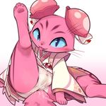  2017 anthro big_eyes blue_eyes blue_sclera capcom cat cleaning clothing cotora feline felyne female fur furgonomics looking_at_viewer mammal monster_hunter pawpads paws pink_fur pussy_juice saliva saliva_string simple_background solo spread_legs spreading tail_clothing tongue tongue_out underwear video_games whiskers 