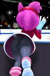  absurd_res amy_rose anthro butt camel_toe clothing female fur gloves hedgehog hi_res mammal pink_fur punkinillus solo_focus sonic_(series) upskirt 