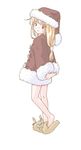  akazukin_chacha blond chacha cosplay hat santa standing 