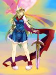  akazukin_chacha blonde_hair magical_princess open_eyes standing sword 