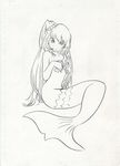  akazukin_chacha fin marin mermaid open_eyes sketch 