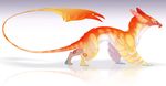  ambiguous_gender daru dragon feral foxiful simple_background solo standing white_background wyvern 