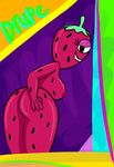 anthro breasts drupe food fruit not_furry ok_k.o.!_let&#039;s_be_heoes presenting strawberry 
