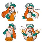  1girl breasts cheshikk clothes domino_mask downscaled eyebrows gloves golden_egg green_eyes heart heart-shaped_pupils highres humor inkling large_breasts looking_at_viewer mask md5_mismatch nintendo resized salmon_run simple_background small_breasts smile solo splatoon splatoon_2 symbol-shaped_pupils tentacle_hair tongue tongue_out underboob 