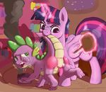  2017 angry balls cradeelcin crying cutie_mark dragon duo equine erection female feral friendship_is_magic hair horn inside magic male mammal multicolored_hair my_little_pony penis scalie spanking spike_(mlp) tears twilight_sparkle_(mlp) winged_unicorn wings 
