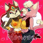  2017 anthro clothing duo feline female katt_monroe low_res mammal nintendo star_fox video_games みが 