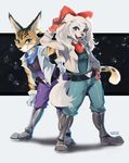  2017 anthro averagelemon canine clothing dog duo fay_spaniel feline female hi_res mammal miyu_lynx nintendo star_fox video_games 