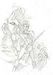  arion arion_(character) artist_request black_lion_king sketch sword weapon 