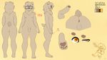  anthro anus backsack balls bear bearra bearra_(character) brown_eyes butt erection eyewear flaccid foreskin glasses humanoid_penis male mammal model_sheet partially_retracted_foreskin pawpads penis solo uncut 