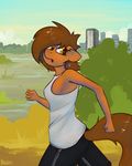  anthro equine fan_character female horse jogging mammal my_little_pony pony solo venus_spring 