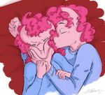  2017 anthro anthrofied blush crossgender equine female friendship_is_magic horse kissing male mammal my_little_pony nolycs pinkie_pie_(mlp) pony 
