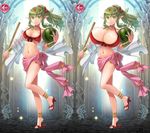  breast_expansion breasts chiki chiki_(fire_emblem) edit fire_emblem fire_emblem:_kakusei fire_emblem_heroes green_hair huge_breasts large_breasts melon pointy_ears tagme watermelon 