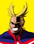  1boy all_might artist_request blonde_hair boku_no_hero_academia solo thick_eyebrows 