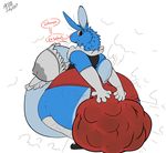  anthro belly big_belly big_butt breasts bulge butt clothing fart feces lagomorph maid_uniform mammal pooping pregnant rabbit rear_view riis scat shart soiling uniform 