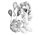  2017 black_and_white cutie_mark equine female feral friendship_is_magic greyscale horse mammal monochrome my_little_pony pencil_(artwork) pinkie_pie_(mlp) pony simple_background smile solo stallionslaughter traditional_media_(artwork) white_background 
