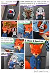  ... 2017 anthro canine cervine clothed clothing comic dialogue disney english_text female fox green_eyes half-closed_eyes hi_res judy_hopps lagomorph male mammal nick_wilde peanut.k police_uniform rabbit text uniform zootopia 