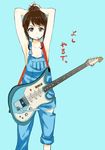  guitar no_bra overalls tagme takata_koutarou 