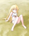  akazukin_chacha beach blonde_hair magical_princess sitting swimsuit 