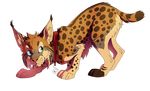  alpha_channel blue_eyes brown_spots feline feral fur kaylink lynx mammal paws simple_background solo spots spotted_fur transparent_background whiskers 