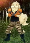  2017 anthro arcanine boots canine clothed clothing digital_media_(artwork) footwear fur hair jewelry kahix male mammal muscular necklace nintendo orange_fur pok&eacute;mon smile solo standing video_games 