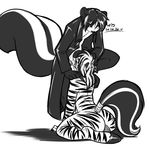  &lt;3 0r0ch1 2012 anthro anthro_on_anthro backsack balls big_tail black_and_white blush clothed clothing coat cum cum_in_mouth cum_inside digital_media_(artwork) duo equine fellatio fur hair hand_on_shoulder head_grab hooves ian_(gothicskunk) interspecies kneeling long_tail male male/male male_penetrating mammal monochrome nude oral oral_penetration penetration sex short_hair simple_background skunk standing striped_fur stripes stripes_(character) tail_wraps trenchcoat white_background wraps zebra 