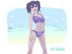  bikini black_hair blue_eyes heterochromia red_eyes tagme utau yokune_ruko 